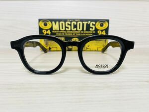 MOSCOT モスコット★メガネフレーム★DAHVEN★伊達眼鏡 ウェリントン セルフレーム 黒縁★未使用 美品★