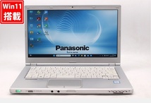 中古 フルHD 14型 Panasonic Let's note CF-LX6RDPVS Windows11 七世代 i5-7300u 8GB 256GB-SSD カメラ 無線 Office付 管:1710w_画像1