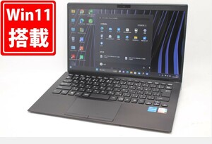 754時間 中古美品 フルHD 13.3型 SONY VAIO VJPK211KAE3B Windows11 11世代 i5-1135G7 8GB NVMe 256GB-SSD カメラ 無線Wi-Fi6 管:1307m