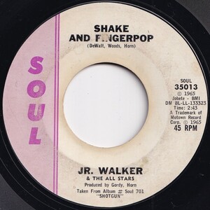 Jr. Walker & The All Stars Shake And Fingerpop / Cleo's Back Soul US 35013 206454 SOUL ソウル レコード 7インチ 45