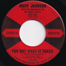 Marv Johnson You Got What It Takes / Don't Leave Me United Artists US UA-185 206460 R&B R&R レコード 7インチ 45_画像1