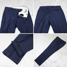 ◆UNITED ARROWS/ユナイテッドアローズ 段返り3Bスーツ 48/メンズM・L相当/ネイビー/ウール100%/裾ダブル/肩パット入&0000003437_画像4