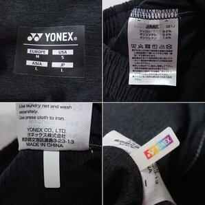 ★未使用 YONEX/ヨネックス ハーフパンツ 男女兼用L/チャコールグレー/ロゴ刺繍/ストレッチ/ウエストゴム/スポーツウェア&1976400018の画像4