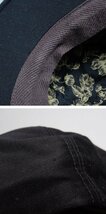 □AUBERGE/オーベルジュ GASTON/ガストン キャスケット 頭周約59.5cm/ブラック/ハンチング/帽子&1137500199_画像8
