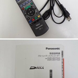 ★Panasonic/パナソニック HDD搭載 ハイビジョンブルーレイディスクレコーダー DMR-BWT520/500GB/2012年製/動作品/付属品あり&1303700053の画像7