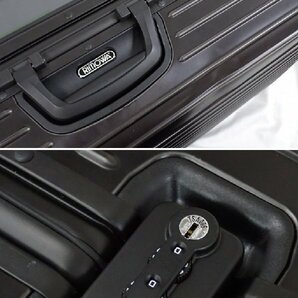 ★RIMOWA/リモワ トパーズ ステレス スーツケース 924.70.01.5/ブラック/78L/フレームタイプ/4輪/TSAロック/付属品あり&1968700159の画像7