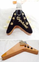 ★美品 Epiphone/エピフォン Limited Edition 1958 Korina Moderne エレキギター/コリーナ/ソフトケース付き/変形/激レア&1640500763_画像5