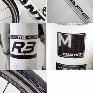 【直接引取限定】GIANT/ジャイアント ESCAPE R3 ロードバイク M/ホワイト/フレーム約50cm/適応身長170～185cm/クロスバイク&0000003465の画像8