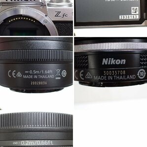 ★Nikon/ニコン Z fc ミラーレス一眼カメラ レンズキット + レンズ 2点セット/NIKKOR Z 28mm f/2.8 SE 他/ジャンク扱い&1938900735の画像7