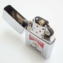 ★1円 未着火品 Zippo/ジッポー Marlboro/マルボロ オイルライター/シルバー/1989年製/外箱付き/赤マル&1844600151_画像3