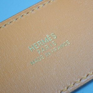 □未使用 HERMES/エルメス ケリードッグ レザーブレスレット/腕周り約15～17cm/オレンジ/保管袋付き/バングル/腕輪&1201700409の画像5