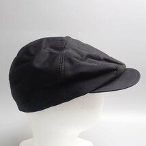 □AUBERGE/オーベルジュ GASTON/ガストン キャスケット 頭周約59.5cm/ブラック/ハンチング/帽子&1137500199_画像3