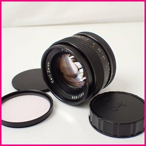 ★Contax/コンタックス Carl Zeiss Planar T* 50mm F1.4 一眼レフ用レンズ/6群7枚/MF/前後キャップ・社外品フィルター付き&1298300124