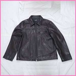 ★未使用 AVIREX/アヴィレックス レザージャケット メンズ2XL/ブラック/羊革/革ジャン/タグ付き&1296000424