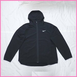 ★NIKE/ナイキ Dri-FIT フーデッド バーサタイル ジャケット メンズXL/ブラック/ロゴプリント&1296000420