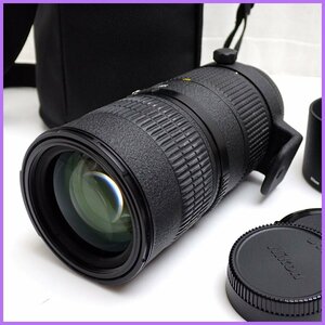 ★Nikon/ニコン Ai AF Zoom Micro Nikkor ED 70-180mm F4.5-F5.6D 望遠レンズ/ケース・フード・キャップ付き/ジャンク扱い&1938900693