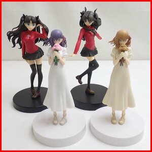 ★一部美品 バンプレスト 劇場版Fate/フェイト stay night 間桐桜・遠坂凛 フィギュア 計4体セット/塗装済み完成品/アニメ&1974000057