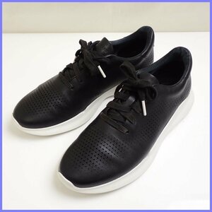 ★COLE HAAN/コールハーン グランドプロ ラリー ランナー レザースニーカー 9.5/メンズ27.5cm相当/ブラック/牛革/C31743&1489500108