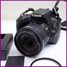 ★Canon/キヤノン EOS Kiss X9 デジタル一眼レフカメラ レンズキット/EF-S18-55mm F4-5.6 IS STM/ジャンク扱い&1938900757_画像1