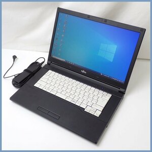 ★FUJITSU/富士通 LIFEBOOK A576/P FMVA16002//Win10Pro/Core i5-6300U/HDD500GB/メモリ8GB/15型/動作品/ACアダプター付き&1430300539