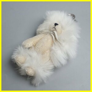 * unused PRADA/ Prada Bear charm fur equipment ornament / ivory × eggshell white /../ key holder / clothes equipment small articles &1201700434