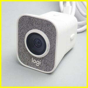 ★美品 Logicool/ロジクール StreamCam ストリーミング WEBカメラ C980OW/ホワイト/マウント2種付き/フルHD1080p&1966300050