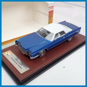 ★GLM-MODELS 1/43ミニカー リンカーン コンチネンタルクーペ 1970/Medium Blue Irid/ケース・外箱付き/アメ車/ジャンク品&1380601687