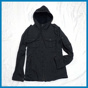 *SHELLAC/ shellac military jacket 42/ men's XS~S corresponding / black / cotton .&1886700064