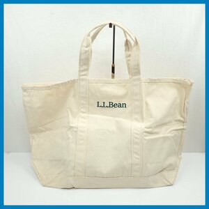 ★美品 L.L.Bean/エルエルビーン グロサリー トートバッグ ナチュラル/コットン100%/A4サイズ対応/手持ち鞄&1780803008