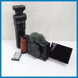 ★美品 SONY/ソニー デジタルカメラ VLOGCAM ZV-1 シューティンググリップキット/有効2010万画素/ジャンク扱い&1938900692