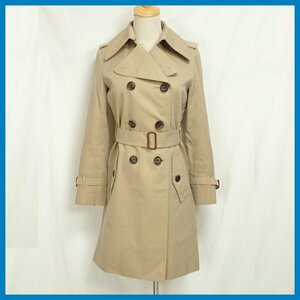 ★BURBERRY/バーバリー トレンチコート 34/レディースS相当/ベージュ/コットン100%/ライナー・ベルト付き&1923600012