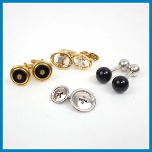 *1 jpy cuffs button 4 kind set / Tiffany / Celine / Dunhill / men's clothes equipment small articles /1980 period / Vintage &1795200231