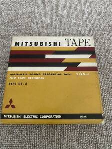  open reel ( tape ) unused ( present condition exhibition )MITSUBISHI (RT-5)185M(MADEINJAPAN)