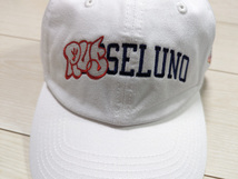 ◆新品 RUSSELUNO ラッセルノ ゴルフ 刺繍 キャップ 帽子 ホワイト 白 定価8,800円 吸汗速乾 RS OPEN GOLF コットンツイル_画像2