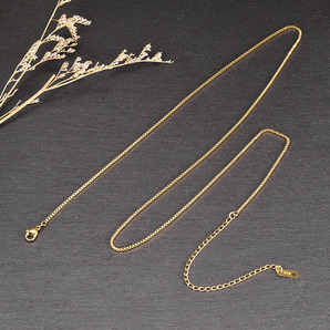 Gold necklace 18k印字あり k18 ゴールド ネックレス 18k gp 金 ネックレス レディース １円スタート 管理番号320の画像4