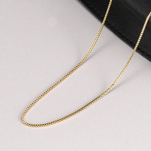 Gold necklace 18k印字あり k18 ゴールド ネックレス 18k gp 金 ネックレス レディース １円スタート 管理番号320_画像1
