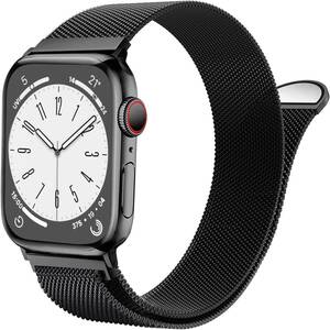 コンパチブル Apple Watch バンド コンパチブル アップルウォッチバンド Apple Watch (49/45/44/42mm, ブラック)