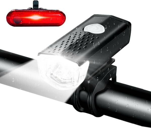 T・O・T 自転車 ライト 自転車ライト 充電式 LED 800ｍAh大容量バッテリー USB充電式 LEDライト IPX5防水 LED 300ルーメン