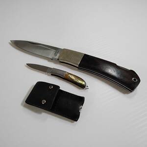 SEKI-JAPAN knife folding knife blade length 8.4cm / MOKI Mini knife blade length 3.6cm rare! custom knife #0555/20