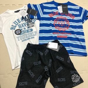 半袖Tシャツ 半ズボン 上下セット　Tシャツ　ブルークロス