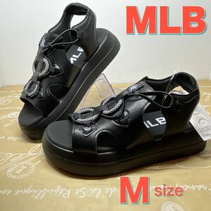 新品タグ付き MLB メジャーリーグベースボール スポーツサンダル ブラック M