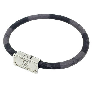 LOUIS VUITTON Louis Vuitton monogram Eclipse bracele brass re* keep itoM8040E men's accessory aq9658