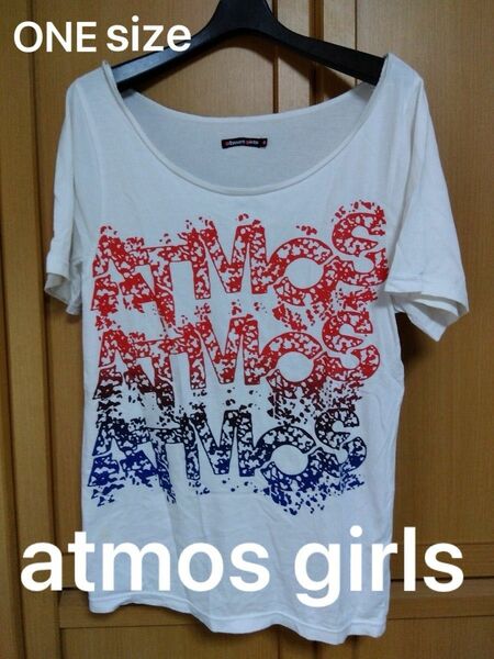 【美品】レア物atmos girls Tシャツワンサイズアトモスガール