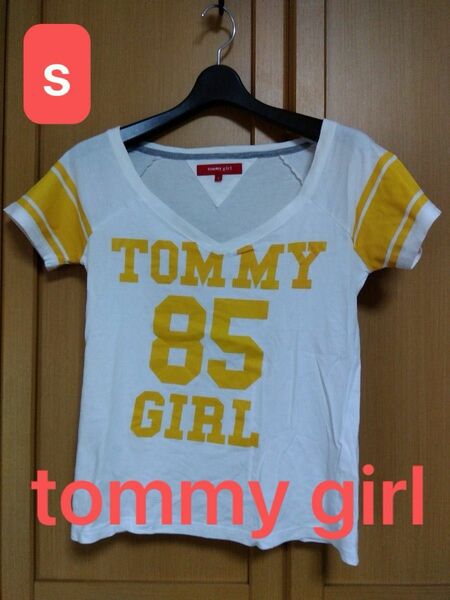 【美品】レア物tommy girlトミーガール半袖Tシャツ白