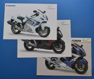 【S-RG-44】スズキ　隼　SUZUKI　HAYABUSA　英語表記　2008年9月　美品　カタログ3枚