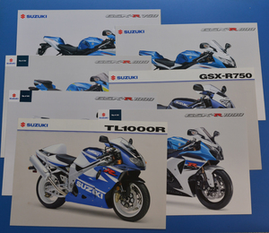 【S-RG-51】スズキ　GSX-R1000 GSX-R750 GSX-R600 TL1000R　SUZUKI　英語表記　2002年8月　カタログ7枚