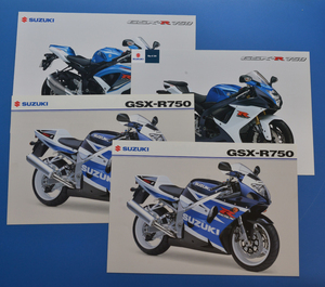 【S-RG-54】スズキ　GSX-R750　SUZUKI　GSX-R750　英語表記　2008年8月　カタログ4枚重複あり