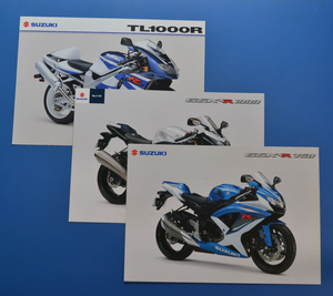 【S-RG-48】スズキ　GSX-R1000 GSX-R750 TL1000R　SUZUKI　英語表記　2008年8月　カタログ3枚