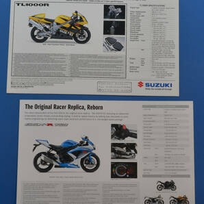 【S-RG-50】スズキ GSX-R1000 GSX-R750 GSX-R600 TL1000R SUZUKI 英語表記 2008年8月 カタログ6枚の画像3