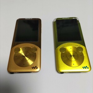 SONY NW-S755 2個セット / ソニー ネットワーク ウォークマン 16GB / WALKMAN ゴールド イエロー バッテリー 